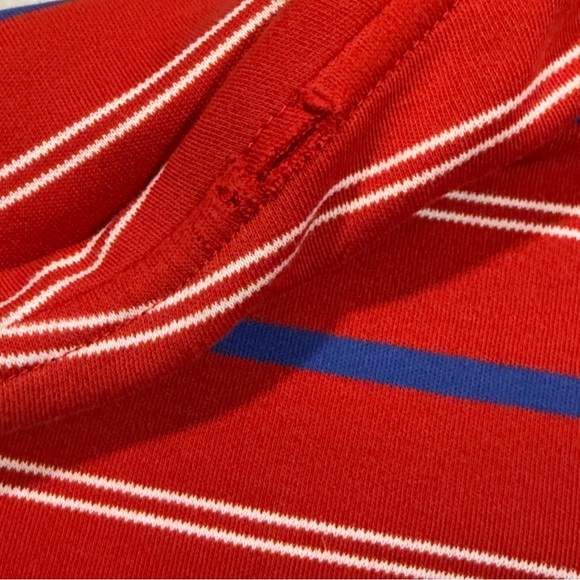 Polo by Ralph Lauren Red Polo with Blue & White Stripes - Picture 9 of 9